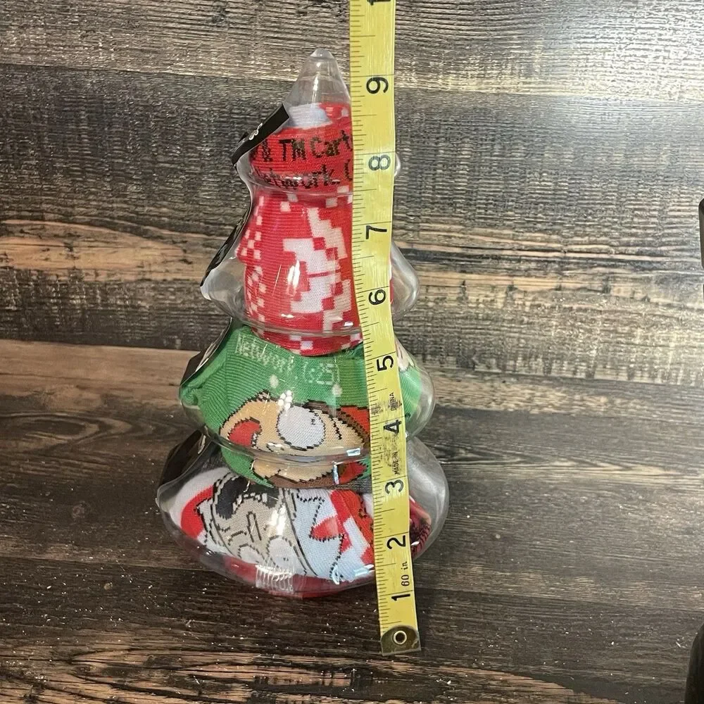 Rick & Morty Holiday Socks 5 Pack Men's Shoe Size 6-12 Christmas Tree Gift Set